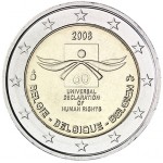 Bélgica 2€ Direitos Humanos 2008